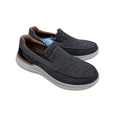 Skechers Hasting Marco Grey Black Slip On Relaxed Memory Foam Shoe 205367 Men 13