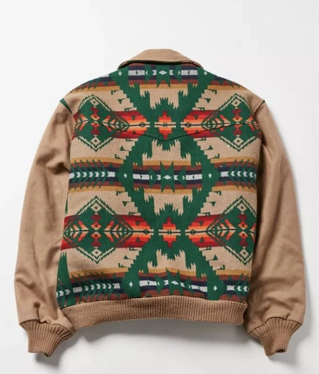 De colección Años 90 PENDLETON Azteca Alto Grado Western Wear Talla Para Hombres L Thinsulate Bombardero Lana Foto 2 de 4