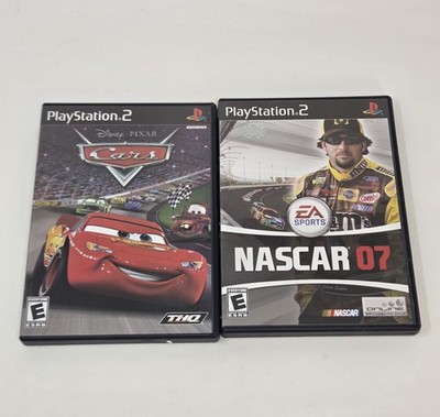 PS2 Racing Lot Disney Pixar Cars & EA Sports NASCAR 07 Complete CIB w Manual