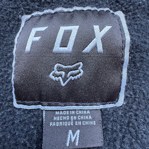 Fox Jacket Mens Extra Large Black Varsity Removable Hood Stipe Collar Outdoor - Picture 14 of 23