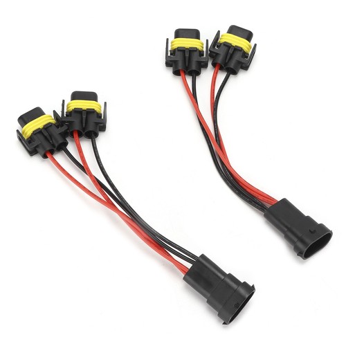 _Car H11/H8 2‑Way Splitter Wiring Harness Male-Female For Fog Lamp Headlight - Zdjęcie 22 z 23