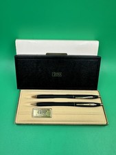 Cross Vintage Classic Black 2501 Pen  Pencil Set in Box Advertisement REX Brand