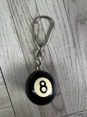 Vintage Schlüsselanhänger - 8 Bälle Pool Ball - Black Ball - Sammlerstück - Schlüssel