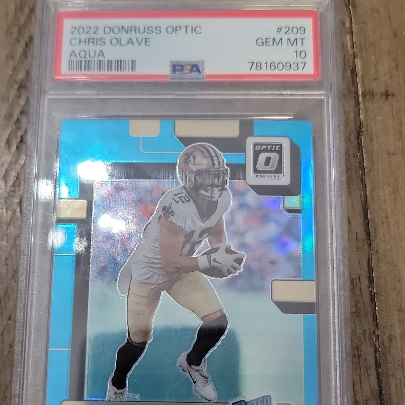 Chris Olave Panini Donruss Optic #209 Aqua