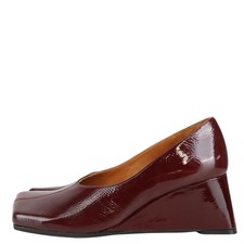 Chie Mihara Damen Schuhe Pumps Gr. 42 Bordeaux Leder High Heels Stilettos