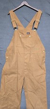 Dickies Duck Bib Overalls Tan/Beige Men's 42x32 New w Tags