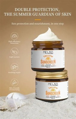Rindertalg Sonnenschutz LSF 50+, 100% Bio Grasfutter Rindertalg 60g. Neu in OVP .