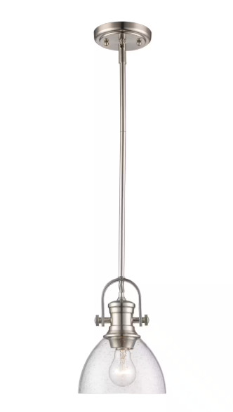 Mini Pendant Light W/seeded Glass B55 🔷