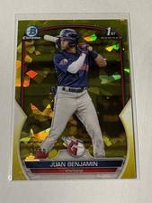 Juan Benjamin 2023 1st Bowman Chrome Yellow Sapphire /50
