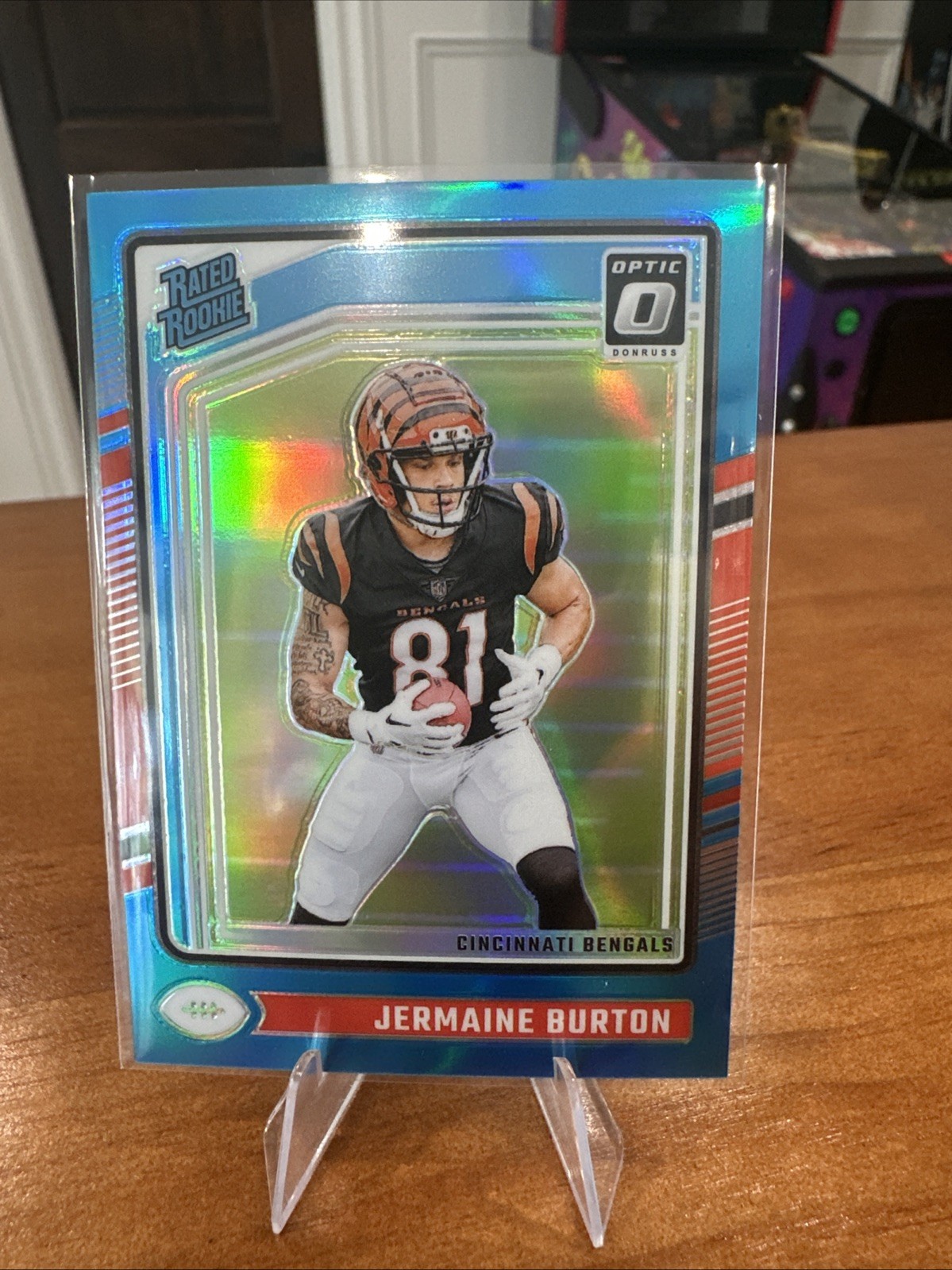 2024 Optic Jermaine Burton #251 Aqua /299 RC