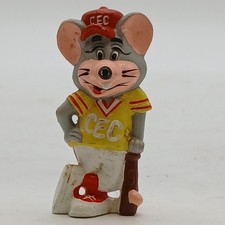 Vintage 80s 2.5" Chuck E. Cheese Showbiz Pizza Time Baseball Figure Toy 1986