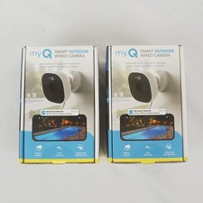 myQ Smart Outdoor Wired Camera Full HD 1080p  Motion Detection Lot of 2