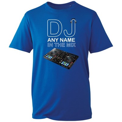 Personalisiertes Herren-T-Shirt DJ beliebiger Name im Mix Musikliebhaber Deejay Shirt Geschenk Top