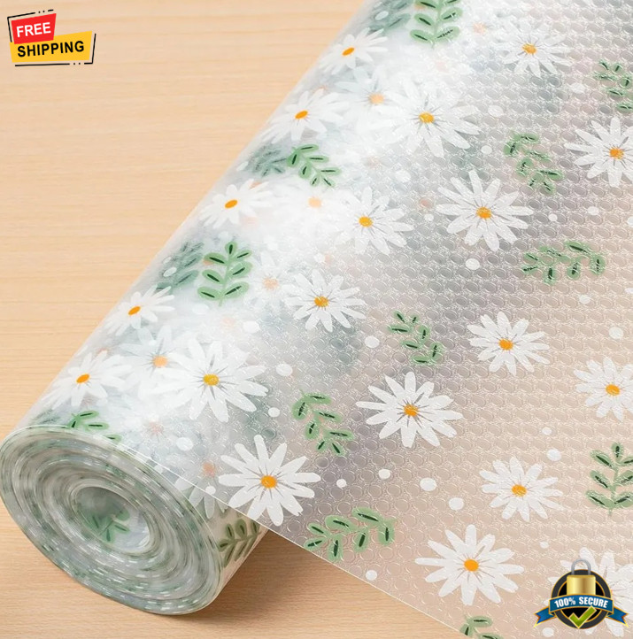 200X45 Cm Non-Adhesive Eva Kitchen Cabinet Liner Roll Waterproof Anti-Slip Mat
