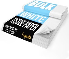 20 X 30 White Tissue Paper-2 Ream Pack, 960 Total Sheets