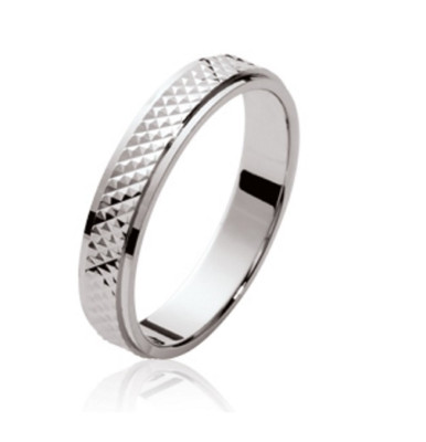 Bague Alliance Argent 925 Rhodié – Taille 60, Neuf Avec étiquettes, Sans Nickel, Simple Et élégante.