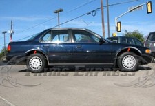 For1990-1993 Honda Accord 4dr Sedan Stainless Fender Wheel Well Trim 4pc 2