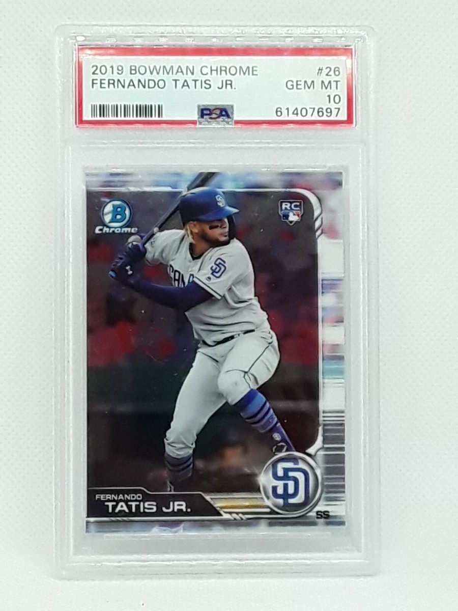 PSA 10* Fernando Tatis Jr. 2019 Bowman Chrome Baseball RC #26 San 