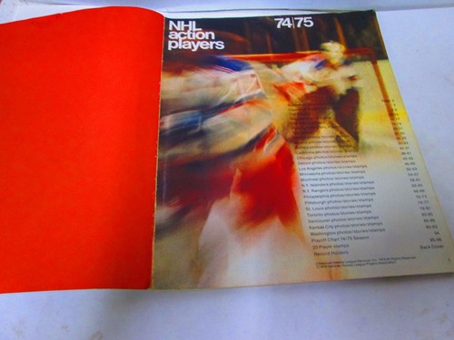 1974-1975 NHL ACTION PLAYERS COMPLETE (all stickers) 96 PAGE WORD PICTURE ALBUM - 第 2/3 張圖片
