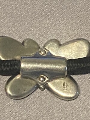 James Avery Retired Hard to Find Silver Butterfly Hair Pony  display picture 2