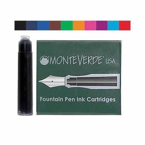 6 x International Standard Size Fountain Pen Ink Cartridges,Monteverde