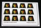 Custom Sticker for Knight Figure Replacement Sticker for Torso Dragon v1
