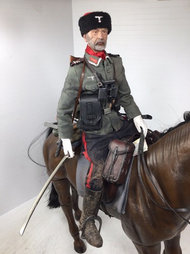 1/6 DRAGON GERMAN KUBAN COSSACK CAVALRY + HORSE NCO ERMA EMP P-38 WW2 DID BBI - Picture 2 of 12