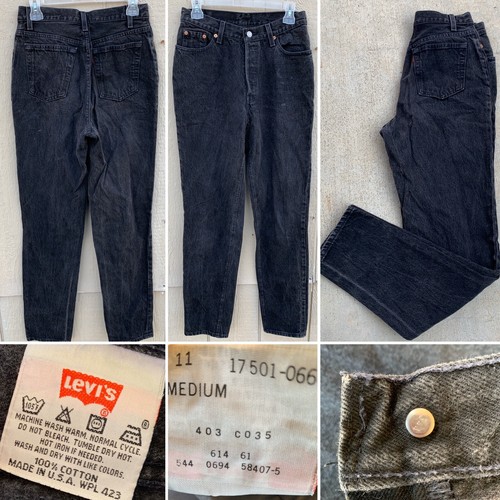 Vintage Levis Button Fly 501 Jeans High 