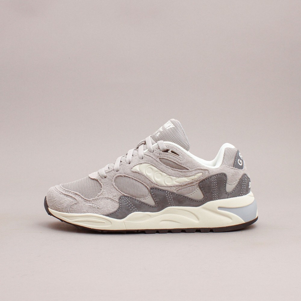 Saucony Originals Grid Shadow 2 Grey Lifestyle New Men Shoes Rare S70772-2
