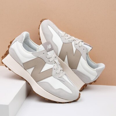 New Balance U327LZ Moonbeam With Driftwood N LOGO Unisex Athletic