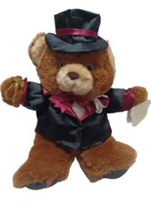 Teddy Precious Dan Dee Brown Teddy Bear Plush Vintage With Tags Christmas Gifts