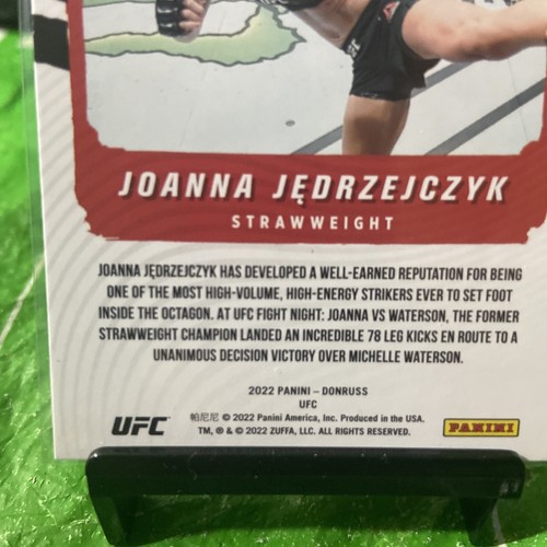 2022 Donruss UFC Production Line #2 Joanna Jedrzejczyk - Strawweight - Picture 6 of 6