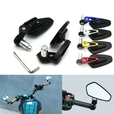 7/8" Motorcycle Handlebar End Mirrors For Yamaha FZ-09 FZ-10 MT-25 FZ6 FZ8 FZ6R
