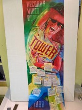 Vintage Tower Records 1998 Calendar Poster - Art by Jerald Silva
