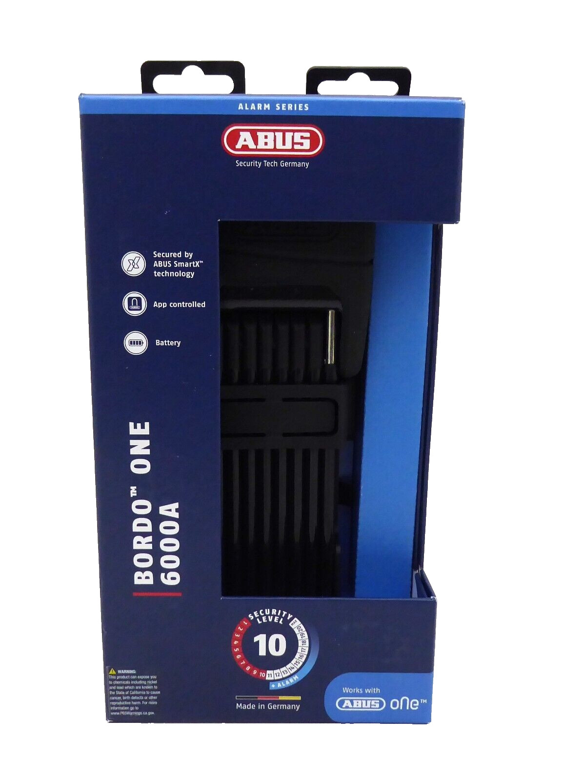 Abus Bordo SmartX 6000A with Alarm, SH Bracket, 120cm