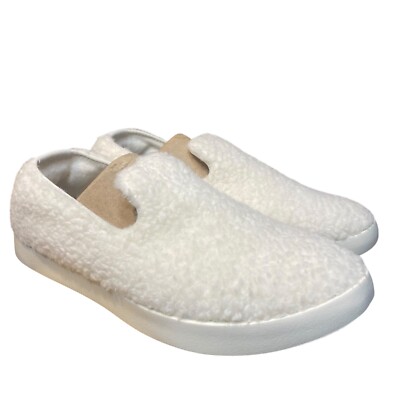 Allbirds Mens Wool Lounger Fluff Natural White Fleece Slippers Size 9 Casual NIB Men main image 4