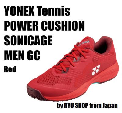YONEX Tennis Shoes POWER CUSHION SONICAGE MEN GC SHTSCMG 001 Red
