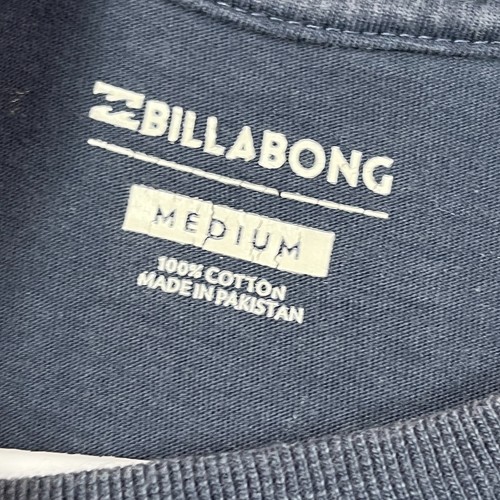 Billabong T Shirt Blue Casual Cotton Crew Neck Tee Short Sleeve Mens Medium M - Picture 4 of 13