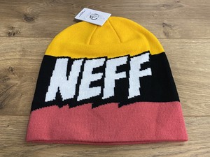 pink neff beanie