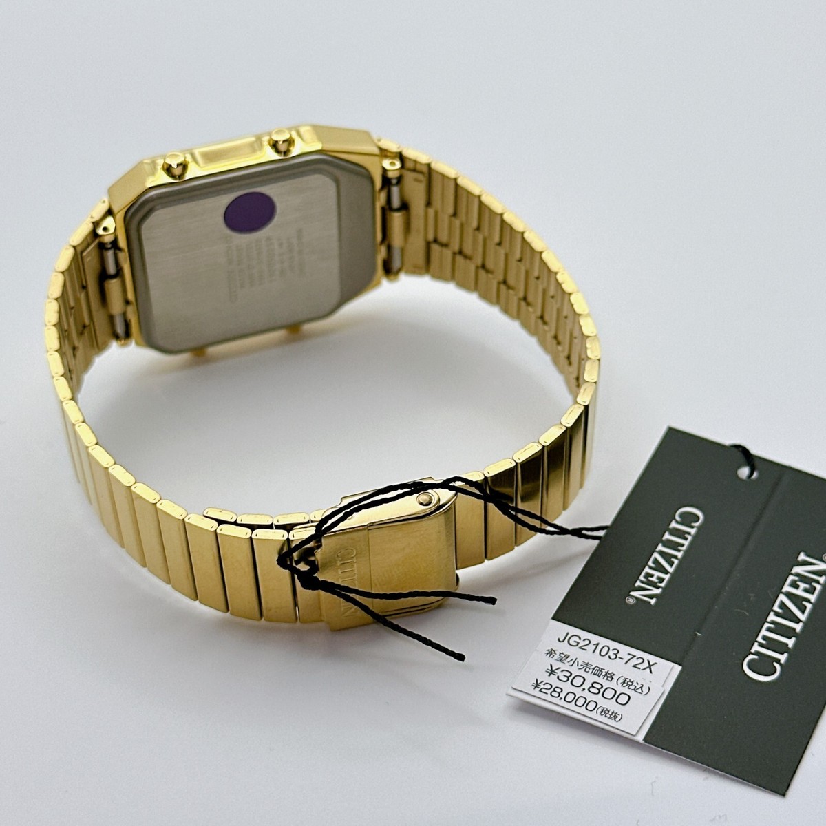 Citizen Ana-digi Temp JG2103-72X Gold Analog Digital Watch Citizen Ana-digi Temp JG2103-72X Gold Analog Digital Watch