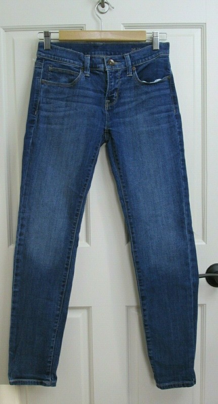 JCP Skinny Jeans Super Soft Womens Size 26/2S 26x28 Distressed Stretch 71-24252