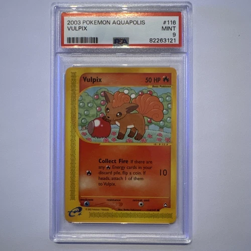 2003 Pokémon Aquapolis #116 Vulpix PSA 9 MNT