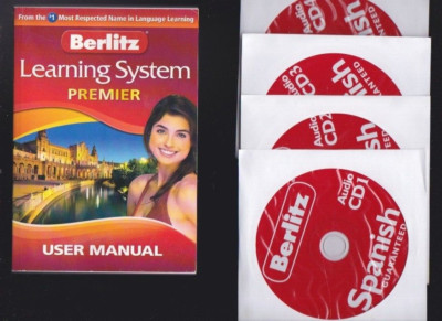 Berlitz SPANISH Premier Learning Software For Mac, Windows XP, Vista & 7 LN