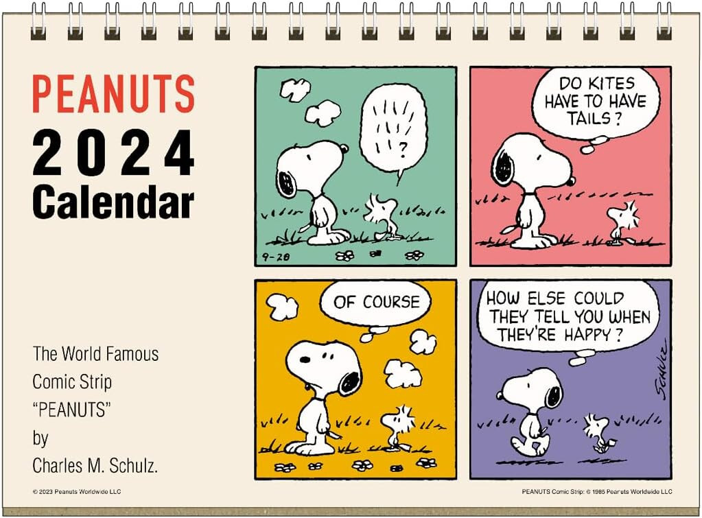 2024 Desk Calendar Square Peanuts Snoopy #01 | eBay