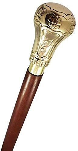 Luxury Walking Cane Brass Wood Walking Stick Wooden Canes for Men Walking Sticks