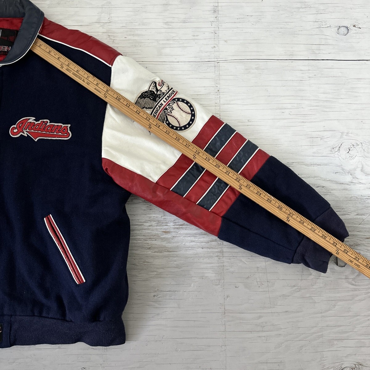 レア　90S VINTAGE MLB Indians ナイロンジャケット　XL $_12.JPG?set_id=880000500F