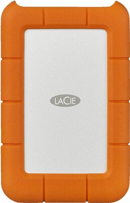 LaCie Rugged USB-C 2TB externe Festplatte STFR2000800 All-Terrain silber/ orange