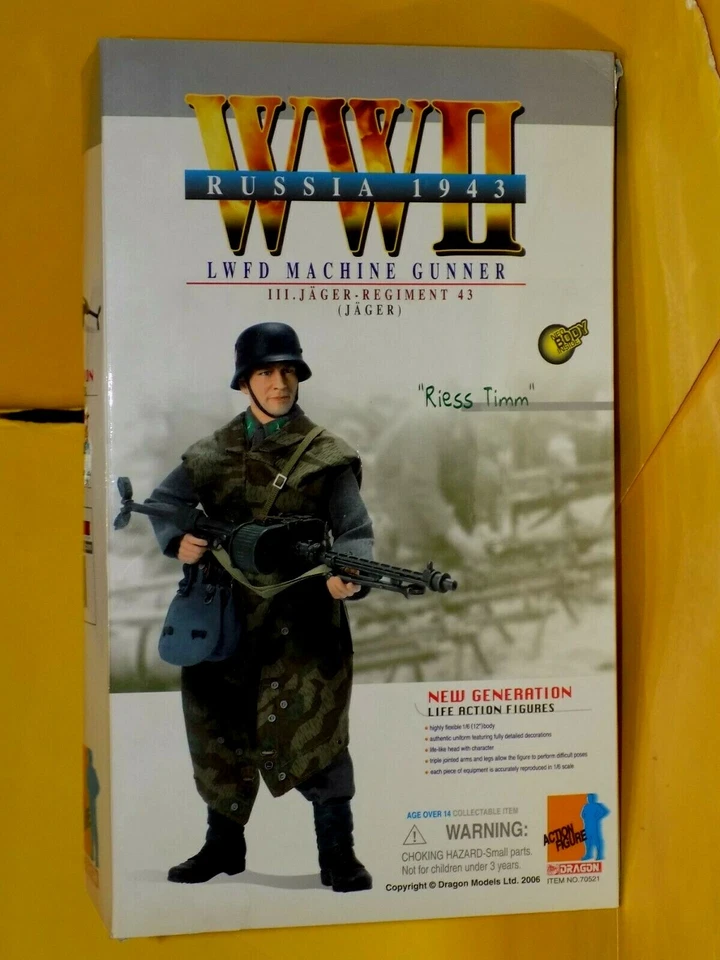 Riess Timm WWII Russia 1943 Dragon Action Figure 70521 1:6 - Immagine 2 di 4