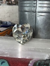 Silver Tone Heart Crystal Rhinestone Stretch Ring Elastic Bling Jewelry Sparkle