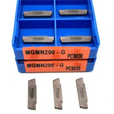 10Pcs MGMN200-G PC9030 2mm Wide CNC Cut-Off Grooving Carbide Insert,For MGEHR